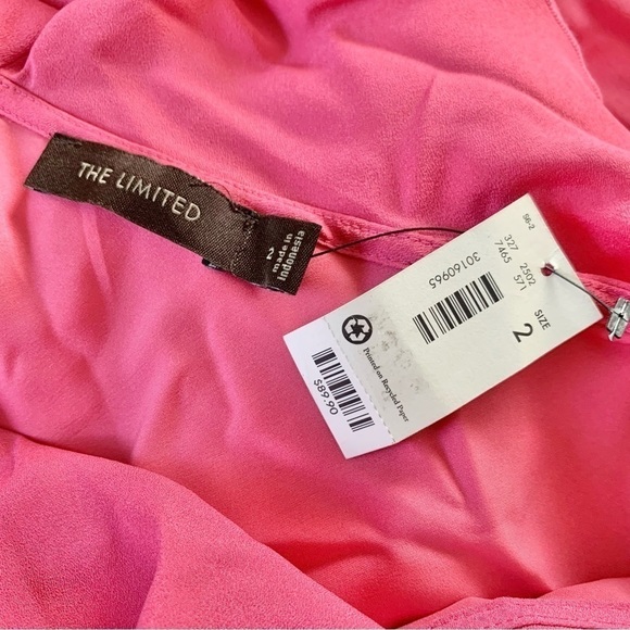 *Missing Belt* The Limited Pink Sleeveless Ruffle shift dress - Picture 9 of 12